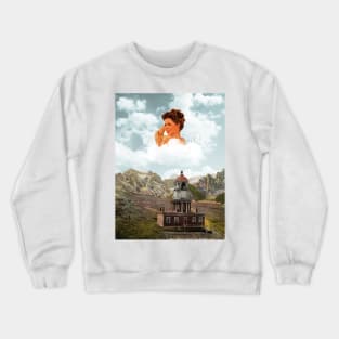 Morning Star - Surreal/Collage Art Crewneck Sweatshirt